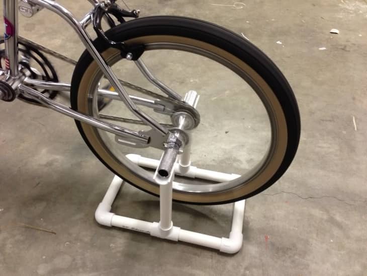 make a stationary bike stand