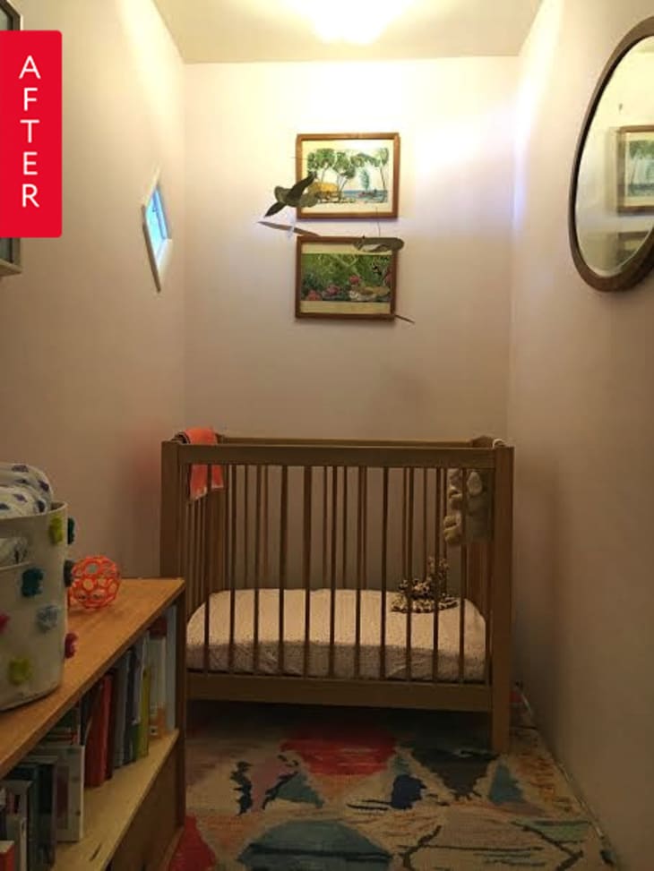 Before After A Snug As A Bug In A Rug Closet Nursery Apartment Therapy