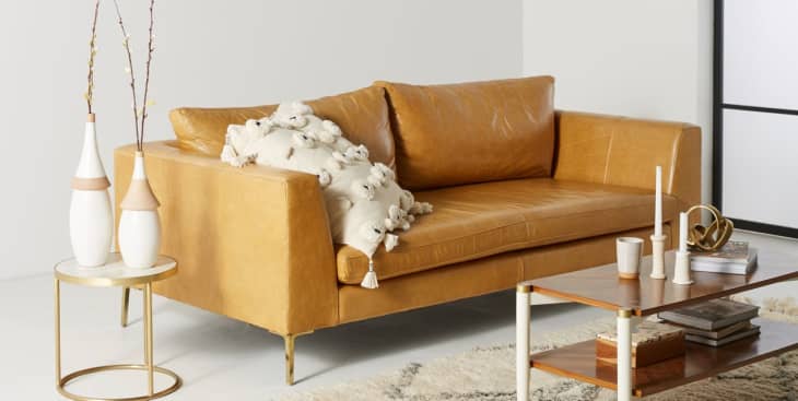 Tan Leather Sofa Trend - Caramel Leather Sofa | Apartment ...