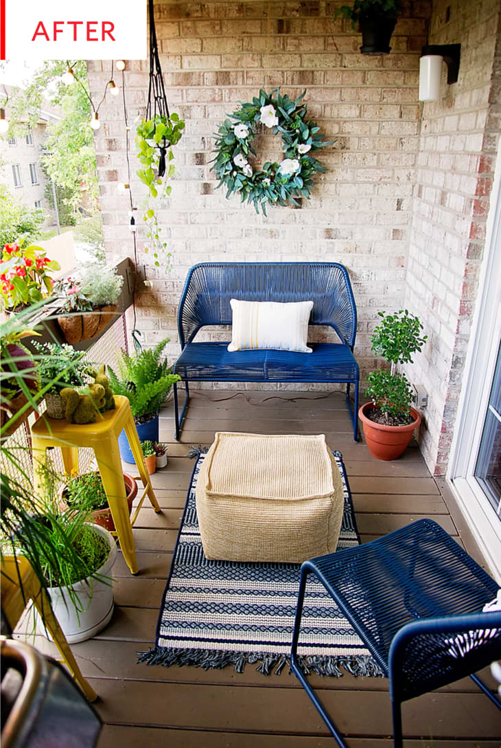 Small Balcony Outdoor Seating Area Design Photos | Apartment Therapy