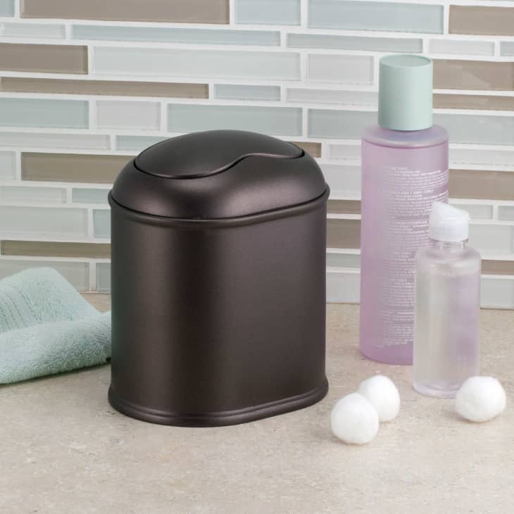 Stylish Small Bathroom Trash Cans for $15 or Less