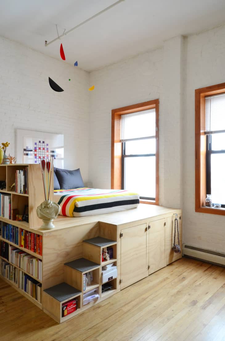 Elevated Loft Bed Hacks Ugrades Apartment Therapy