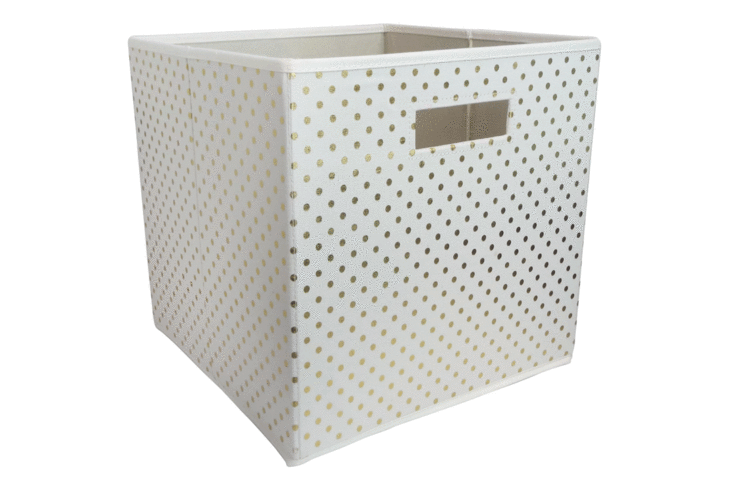 white canvas storage cubes