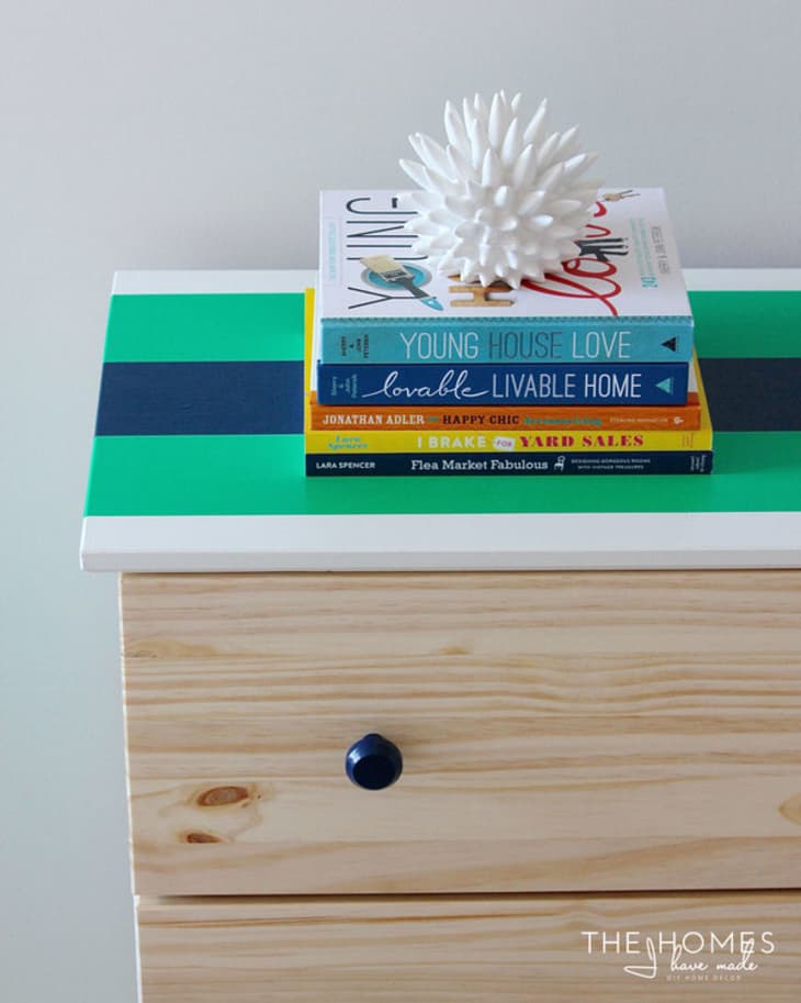 Adding Detail To Furniture With Washi Tape - Canary Street Crafts