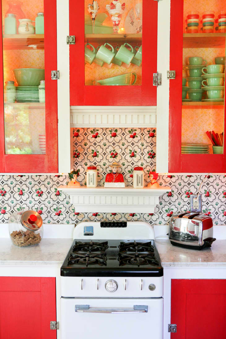 Red kitchens