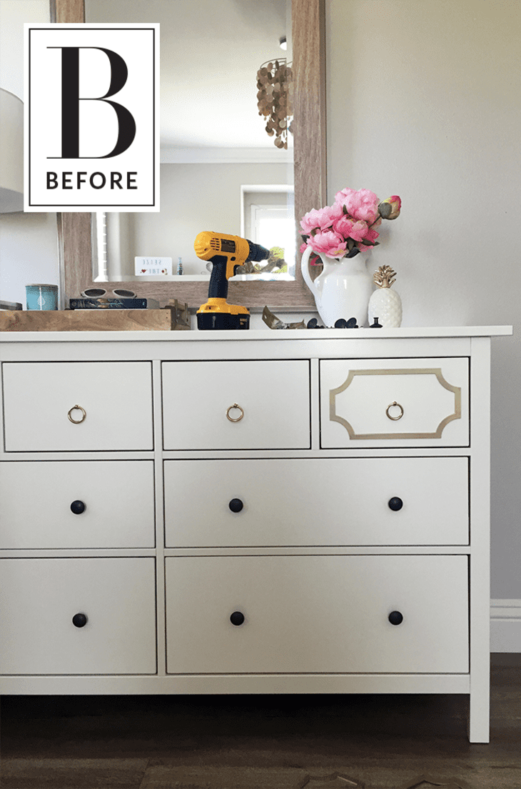 Before & After: An IKEA Hemnes Dresser Glams Up | Apartment Therapy