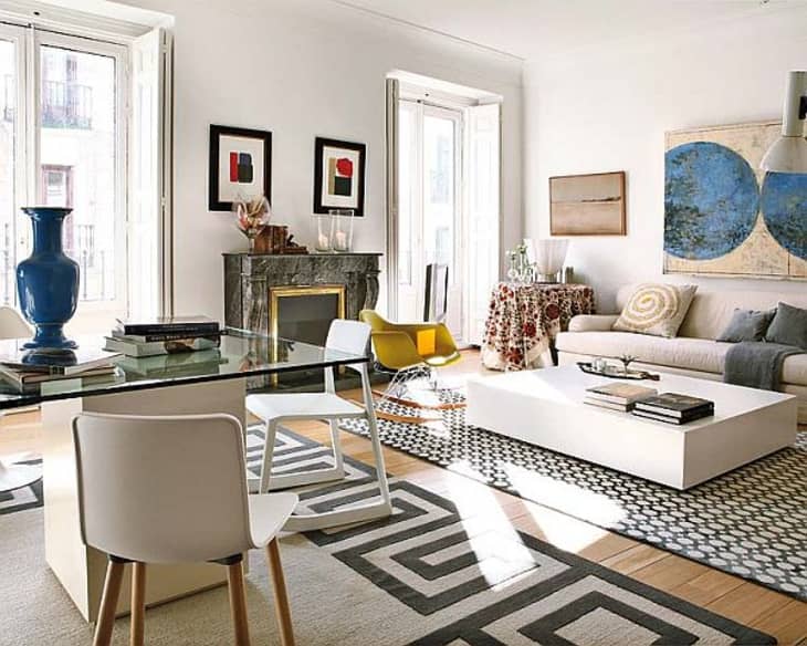 How To Skillfully Combine Multiple Rugs In A Room Apartment Therapy