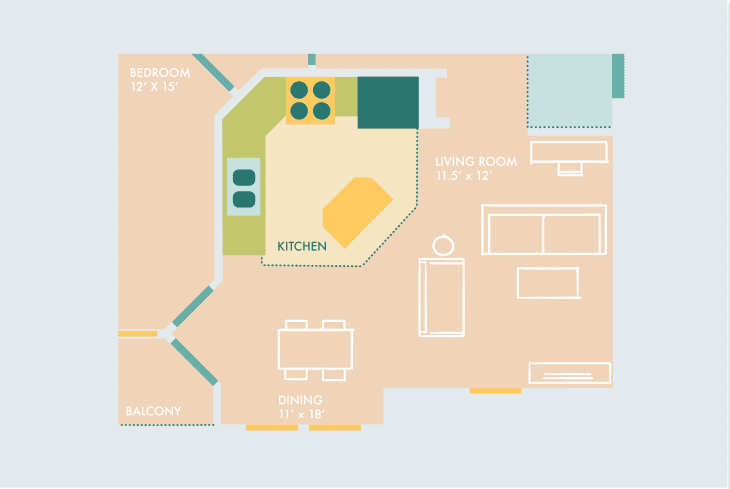 12x15 living room layout