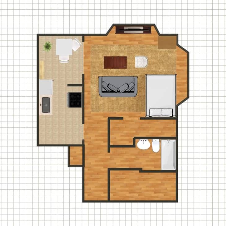 5 Studio Apartment Layouts — Smart Way to Lay Out a Studio | Apartment  Therapy