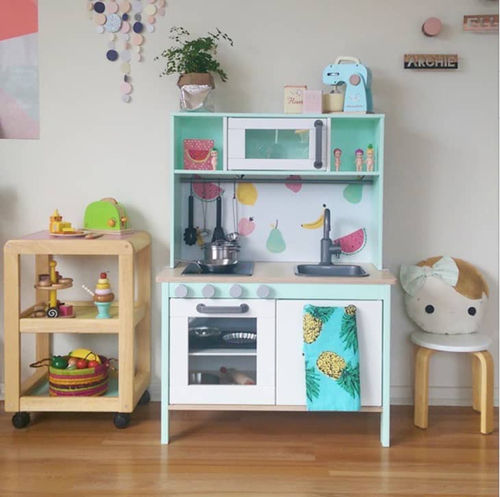 Dad transforms toy IKEA kitchen into fully functioning kitchen