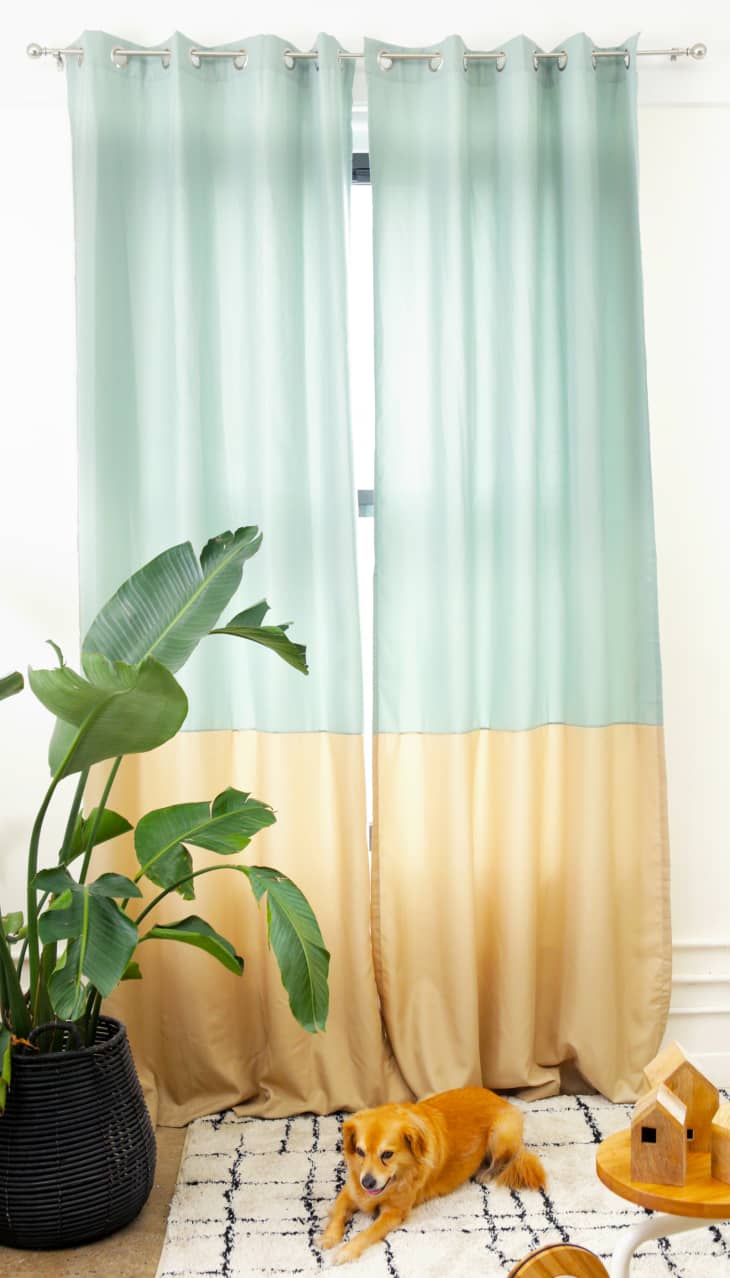 hanging curtains