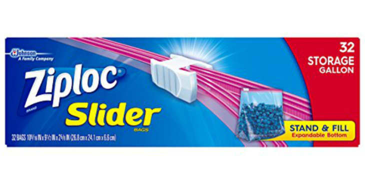 Ziploc Slider Bags, Freezer, Gallon