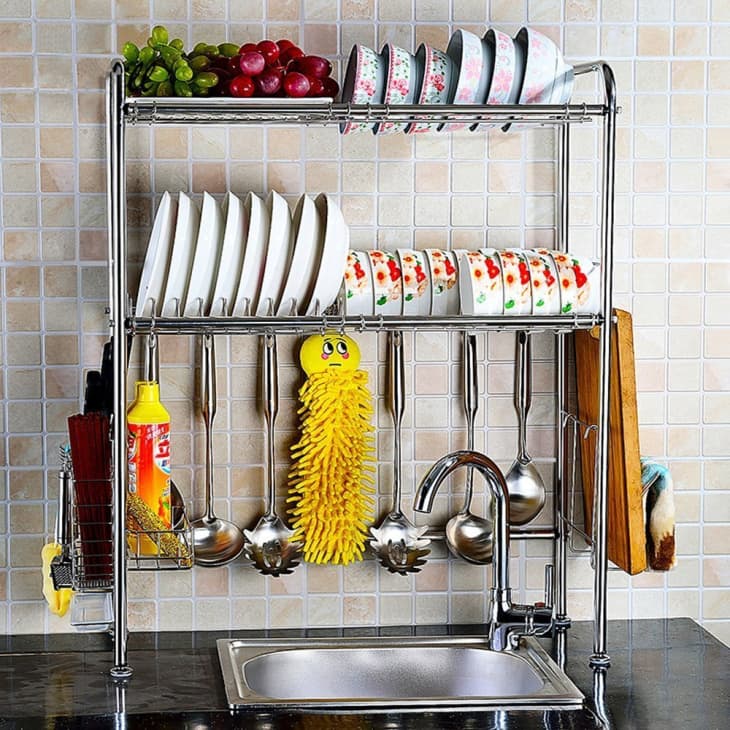 CUSTOM Dish Drying Rack In-cabinet Over Sink. Static Dish Rack 