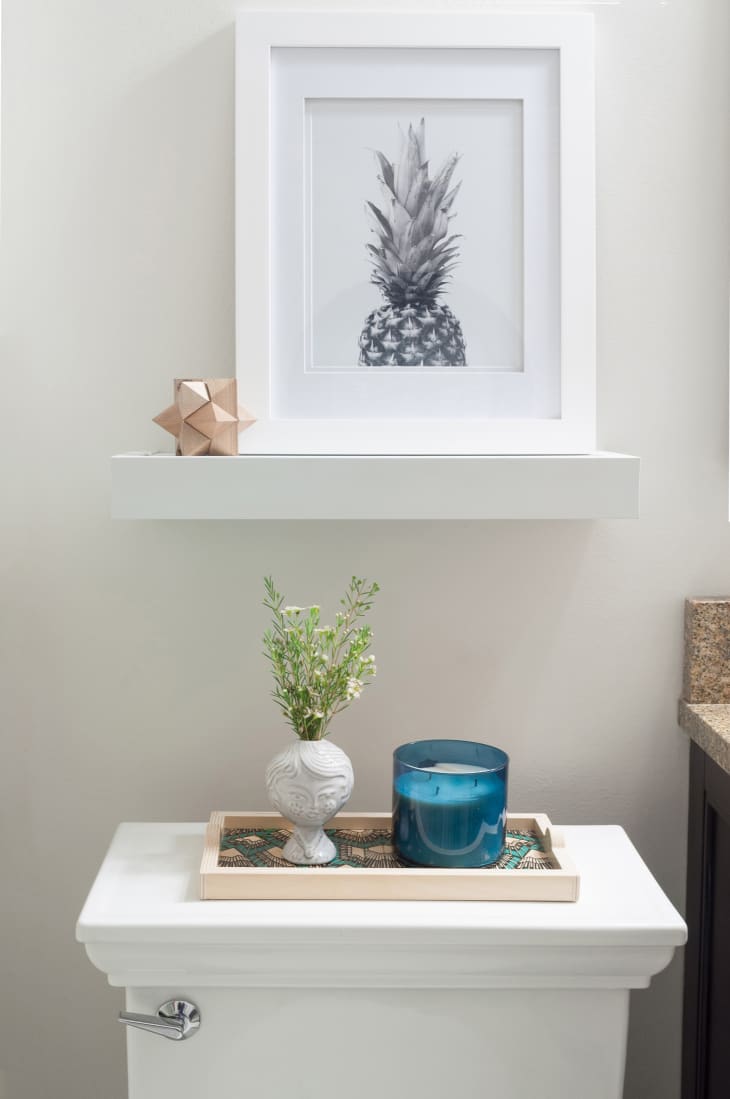 DIY Floating Bathroom Shelves - Shades of Blue Interiors