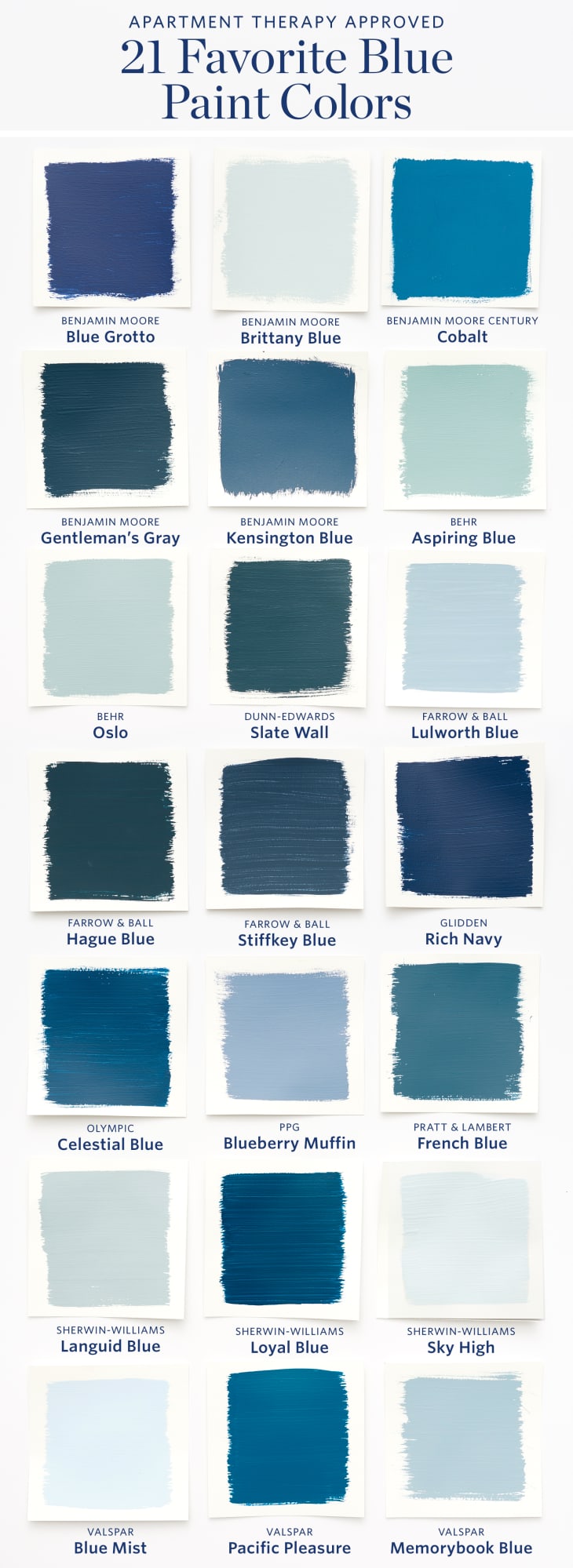 34 Best Blue Paint Colors 2023 – Designers' Favorite Blue Paints