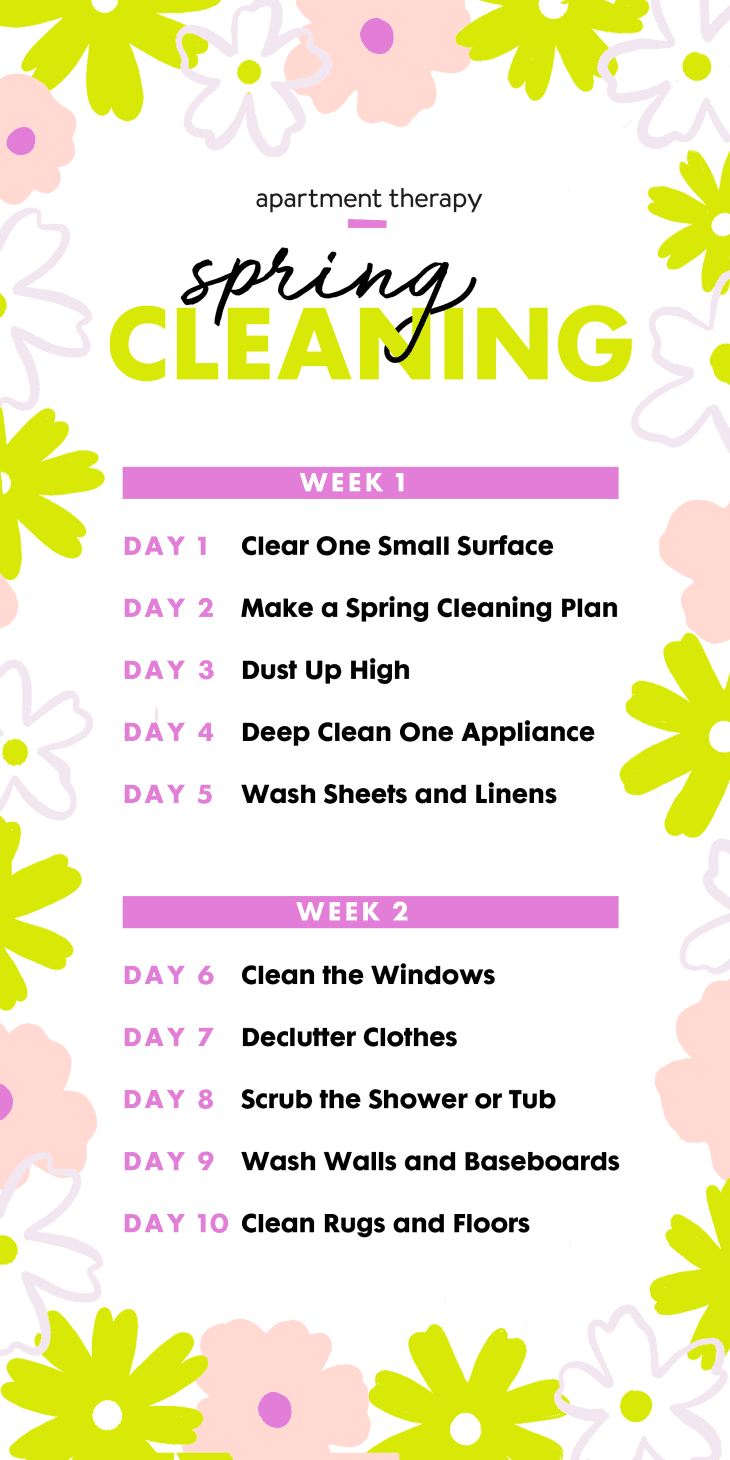 Spring Cleaning Tips Shopping List