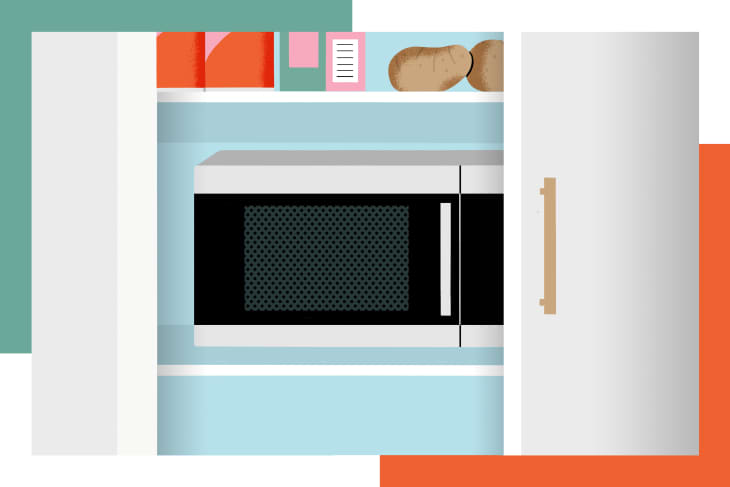 illustration for where to put your microwave