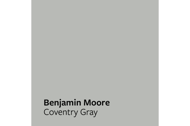 Color swatch of Benjamin Moore's Coventry Gray