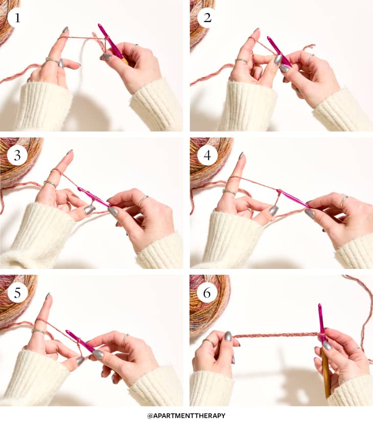 Step by step chain stitch tutorial