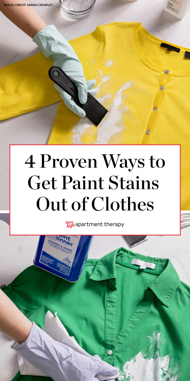 how to remove paint from dress