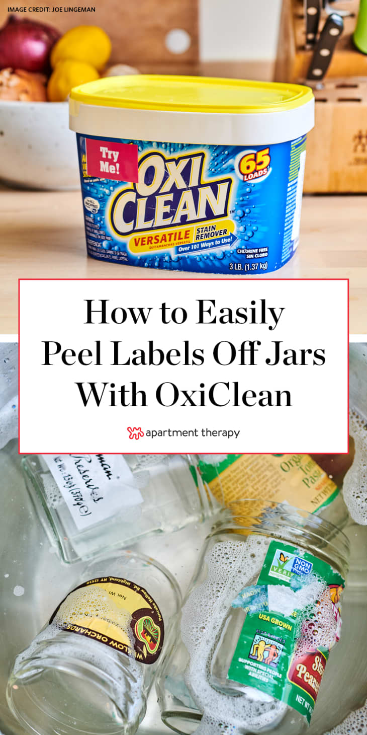How to Easily Peel Labels Off Jars With OxiClean