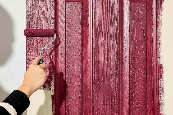 How to Paint a Door Like a Pro (No Removing Necessary!) | Apartment Therapy