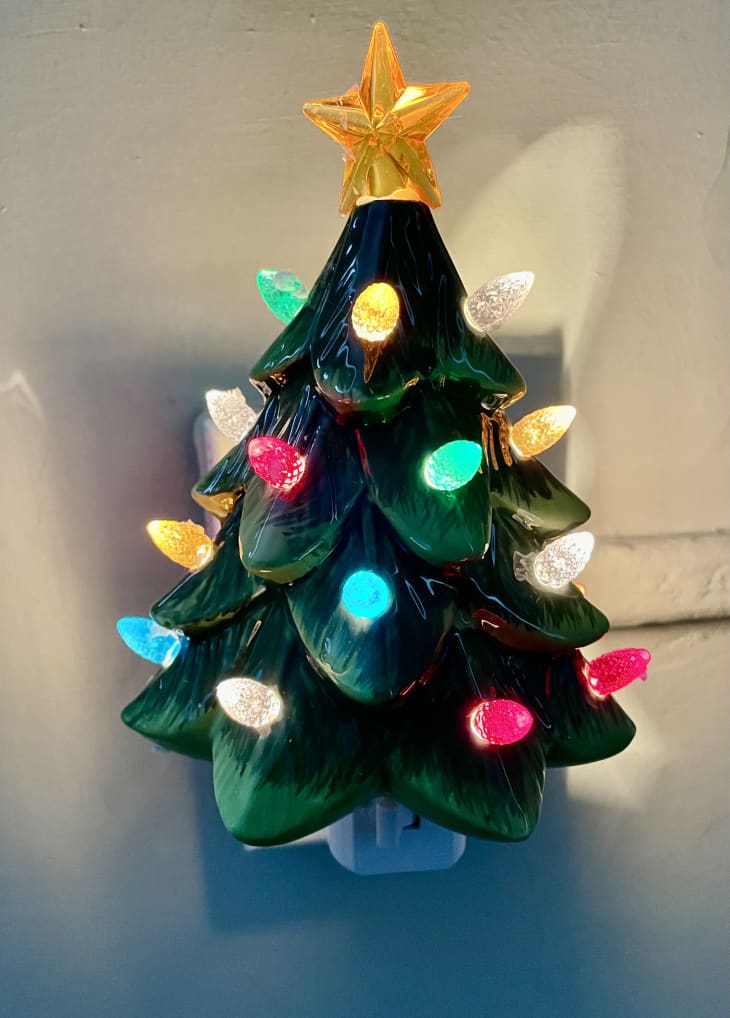 Mini Ceramic Christmas Tree - Small Holiday Nightlight