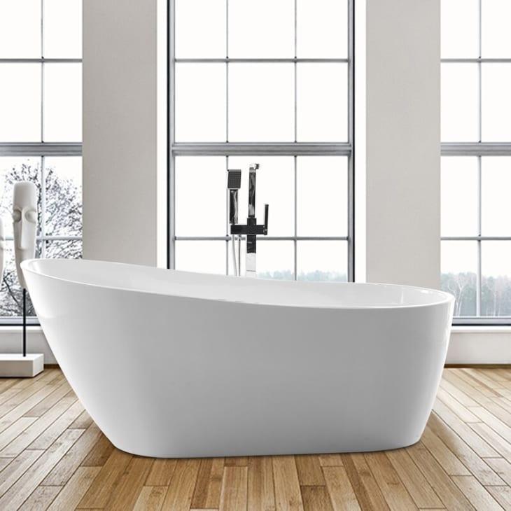 48 inch acrylic clawfoot tub