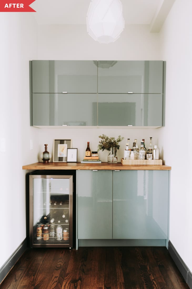 produceren Traditie Kapel Before and After: DIY IKEA Built-In Bar | Apartment Therapy