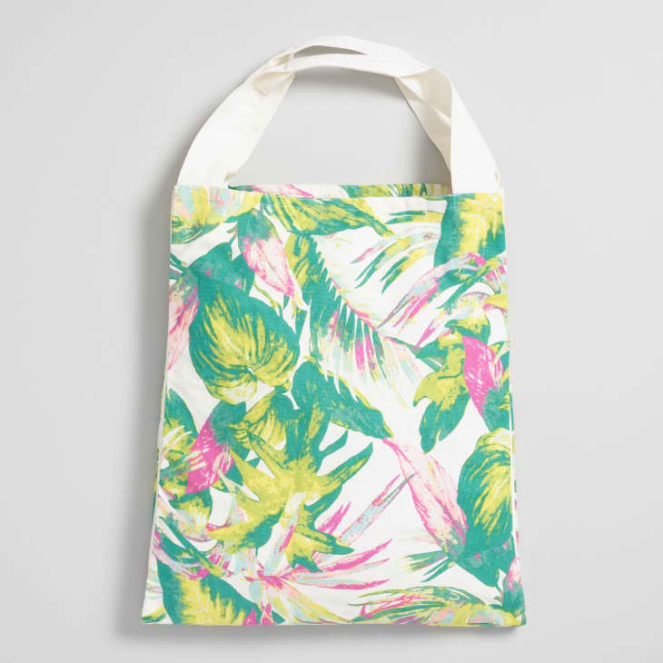 NEW TJ Maxx Shopping Bag PRETTY PALM LEAVES Reusable Tote Bag