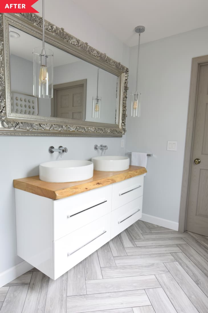Light Airy Modern Bathroom Renovation Apartment Therapy,8 75 Diubah Menjadi Pecahan Biasa