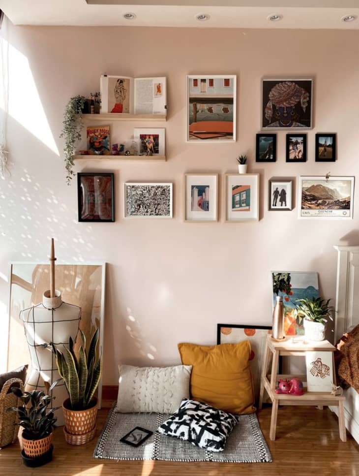 gallery wall featuring a book as art