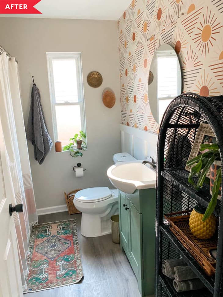 small bathroom stencil ideas