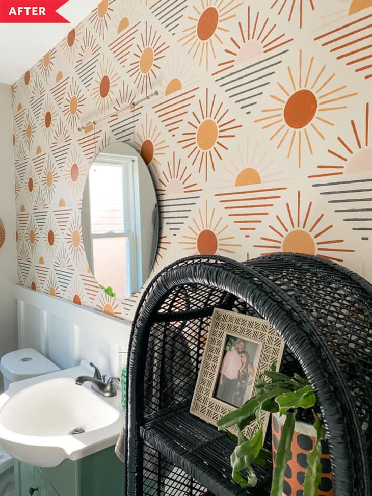small bathroom stencil ideas