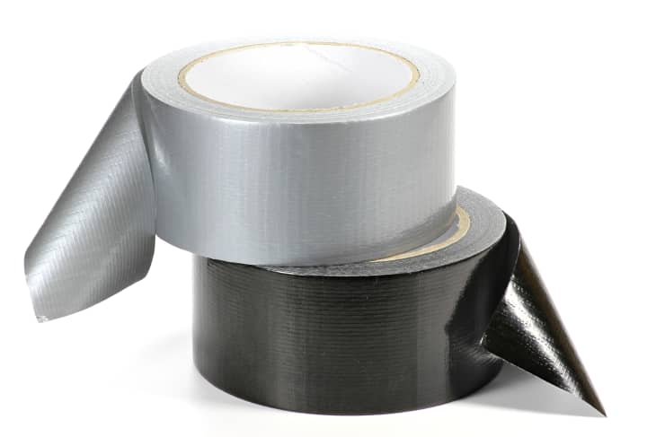 two rolls of duct tape on a white background