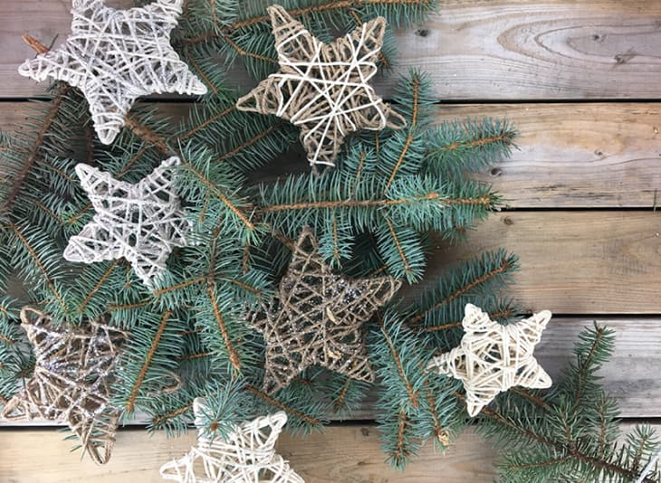 star ornaments made from twine