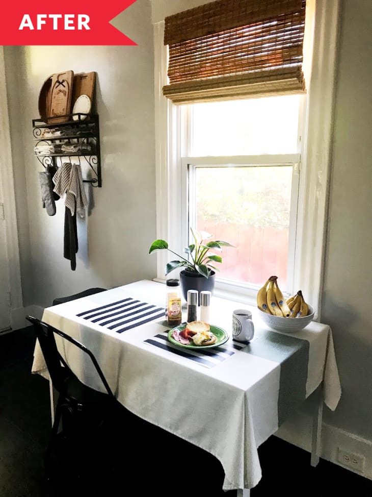 After: Table in front of window