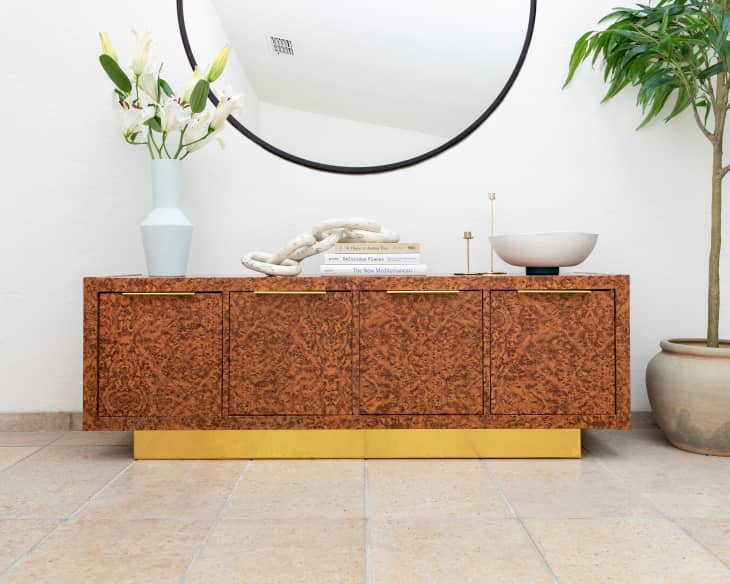 Burl Wood IKEA KALLAX DIY - How to Make a Faux Burl Wood Credenza | Apartment Therapy