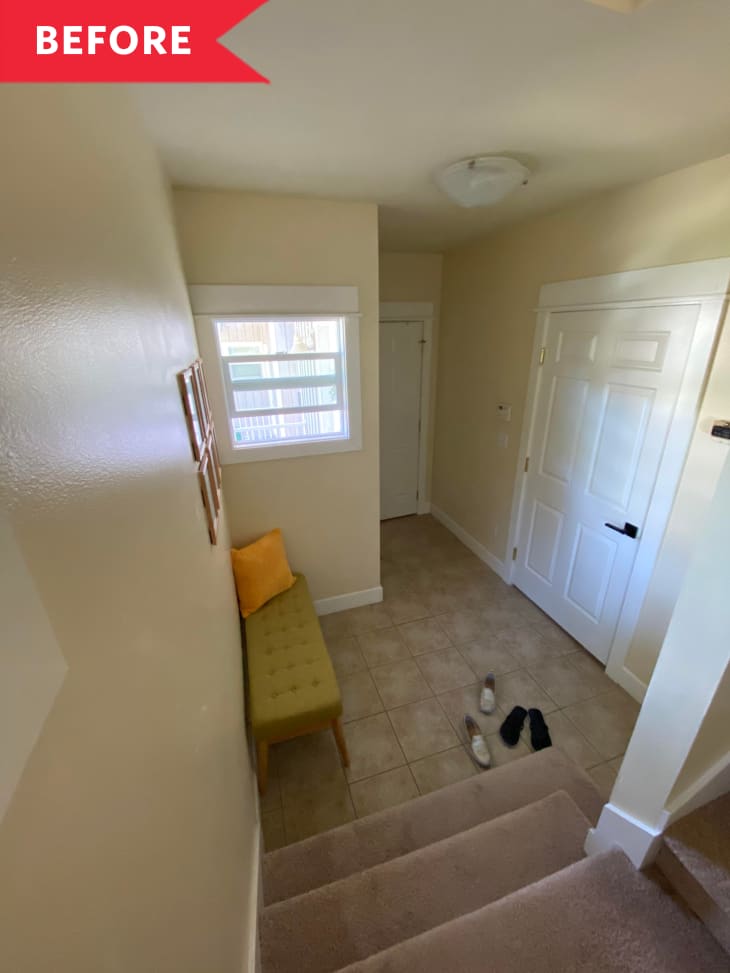 Before: Beige entryway