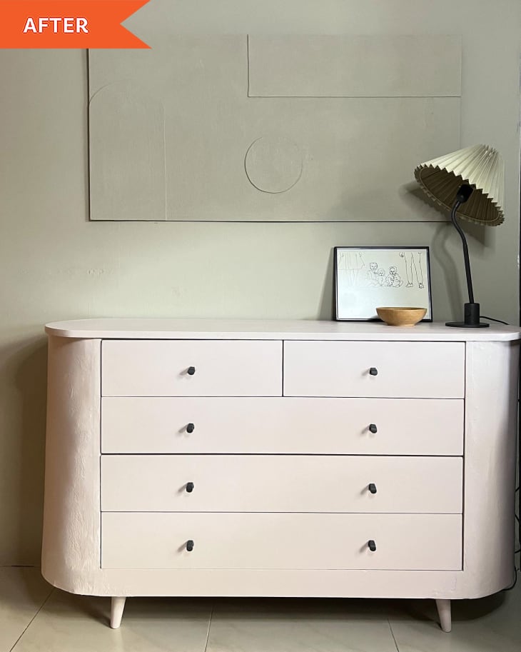 rounded dresser Cream Curved Dresser main image 1