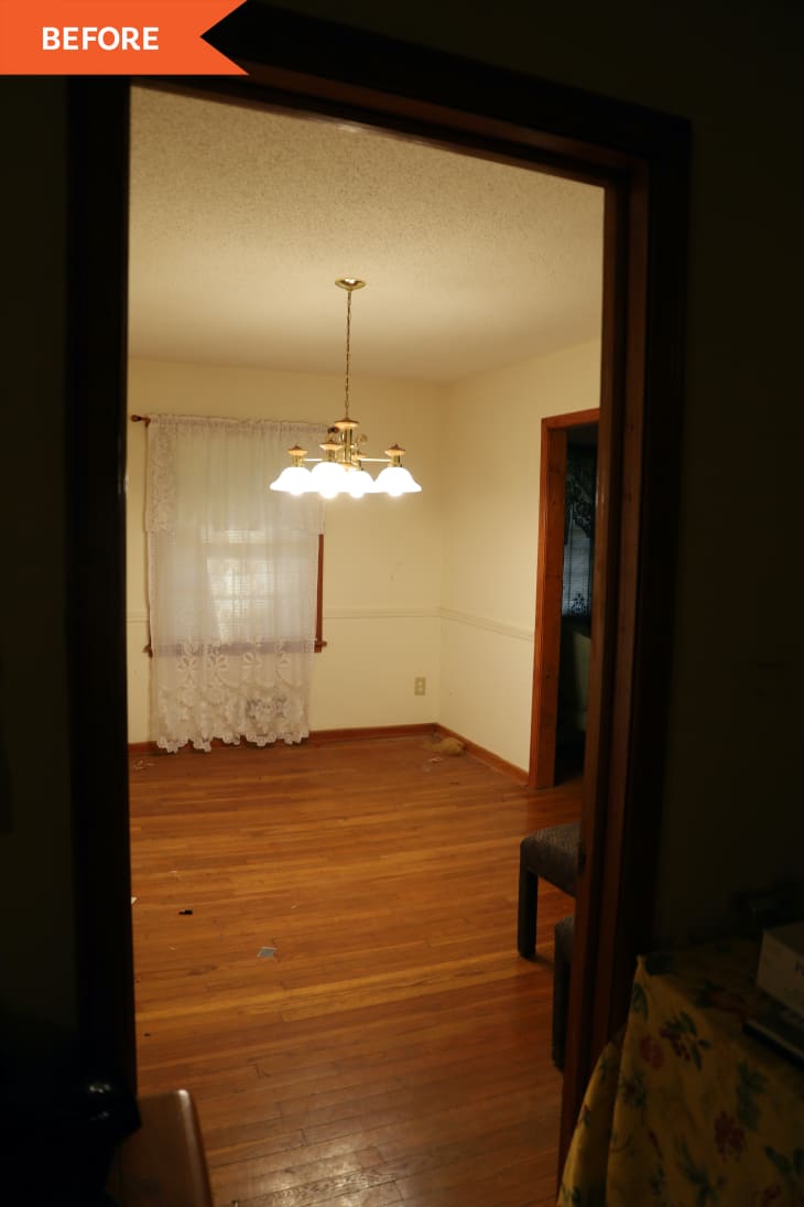 Before: entry into dining room