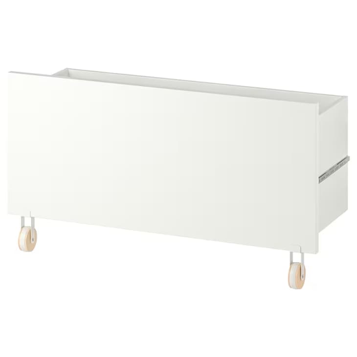 IKEA BILLY drawer in white, with bottom casters