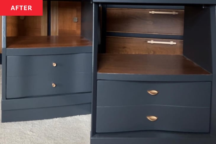 After: two black nightstands