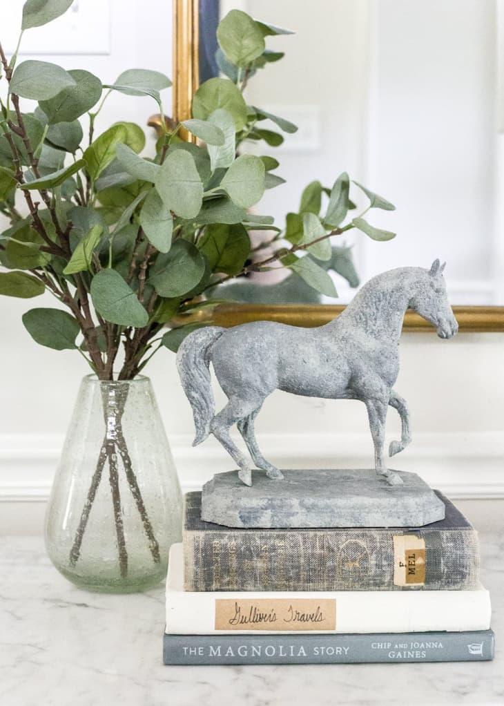 DIY Concrete Equestrian Statuette