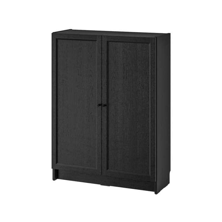 BILLY / OXBERG Bookcase with doors, 31 1/2x11 3/4x41 3/4 "