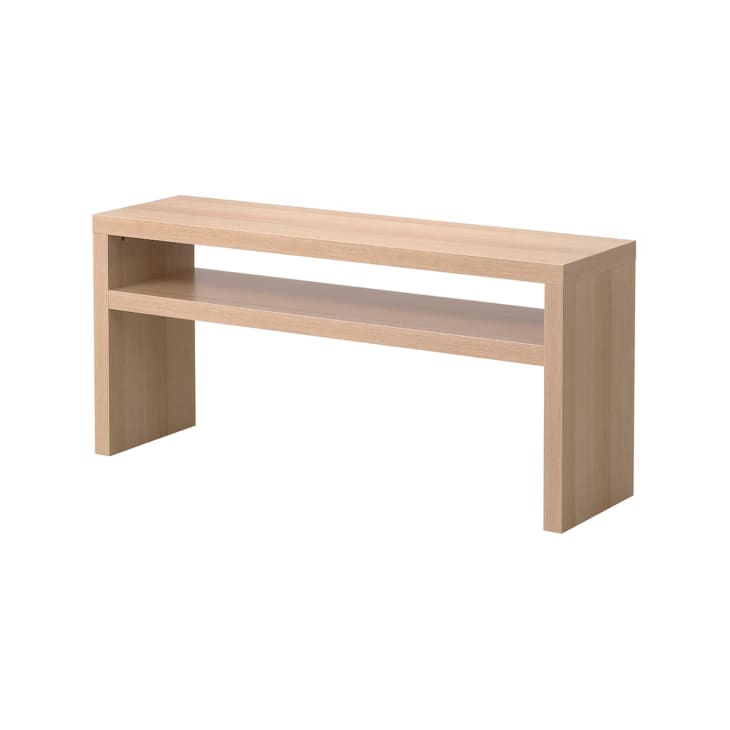LACK Console table, white stained oak, 55 1/8x15 3/8 "