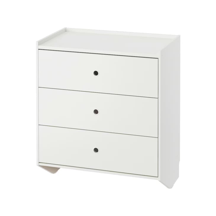 RACKNÄS 3-drawer chest, white, 27 1/8x30 3/4 "