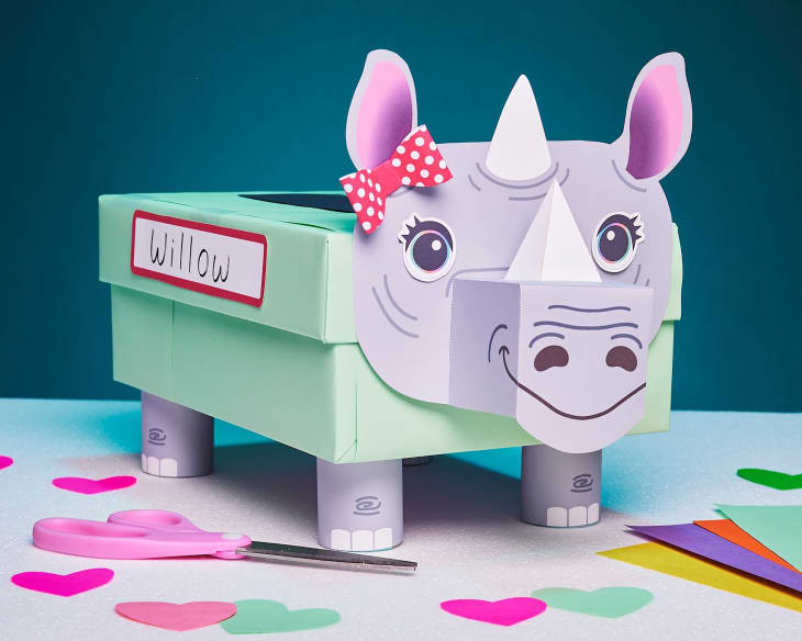 Rhino Valentine's day box.