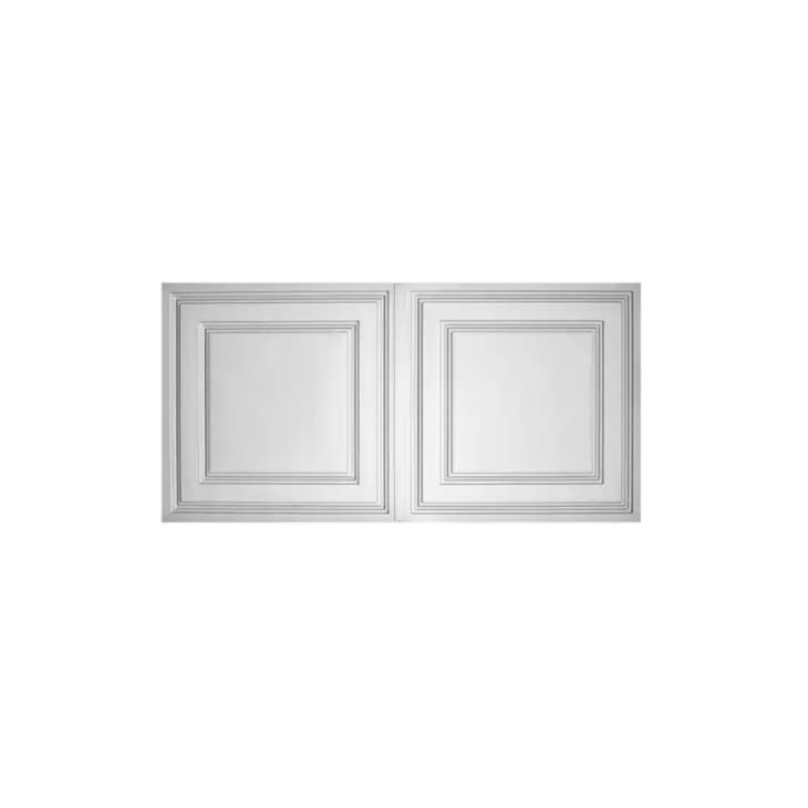 Stratford Feather-Light White 2 ft. x 4 ft. Lay-in Ceiling Panel (Case of 10) at Home Depot