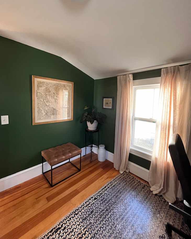 An Uninspiring Home Office Gets an UltraColorful Makeover Apartment